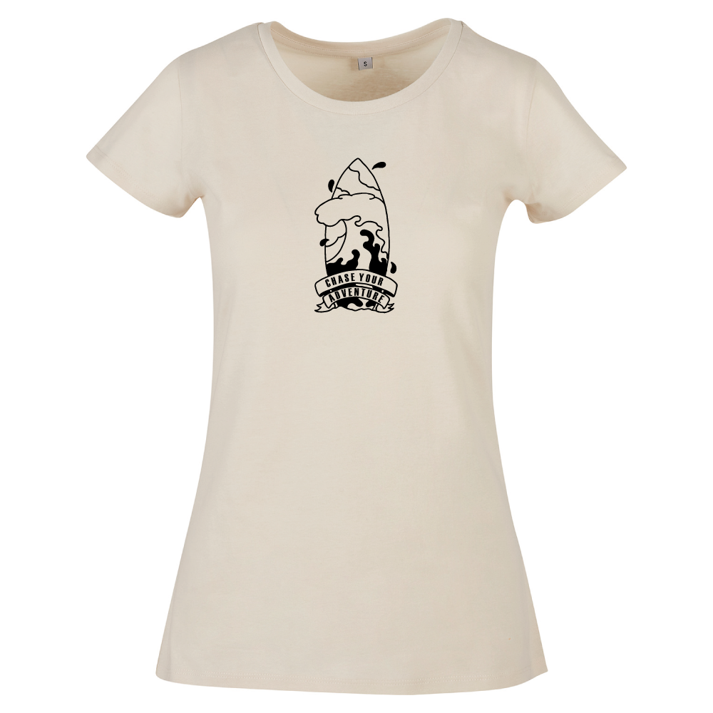 Chase Your Adventure Coastal Tee | Women's Surf T-Shirt UK