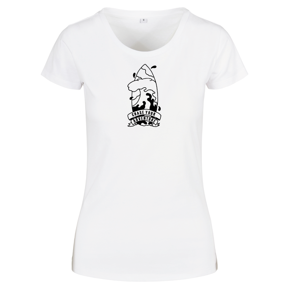 Chase Your Adventure Coastal Tee | Women's Surf T-Shirt UK