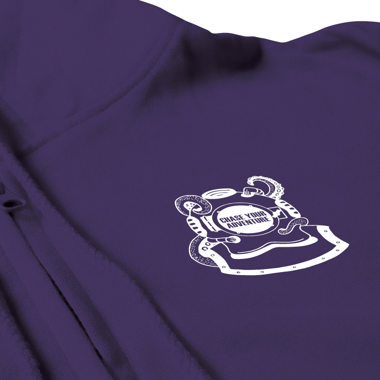 Diving Zip Hoodie UK | Chase Your Adventure | Scuba & Ocean Clothing