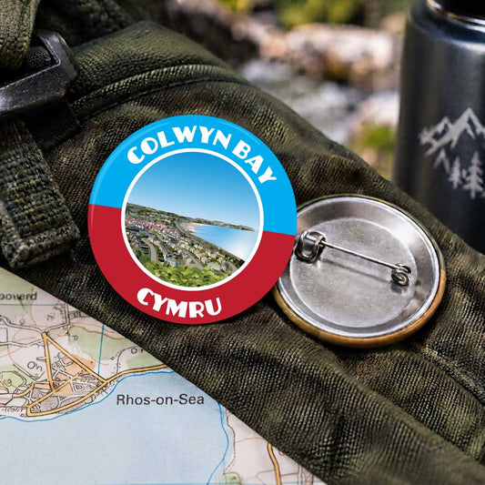 Colwyn Bay with 25mm Pin Badge | Travel Memories Pin Badge