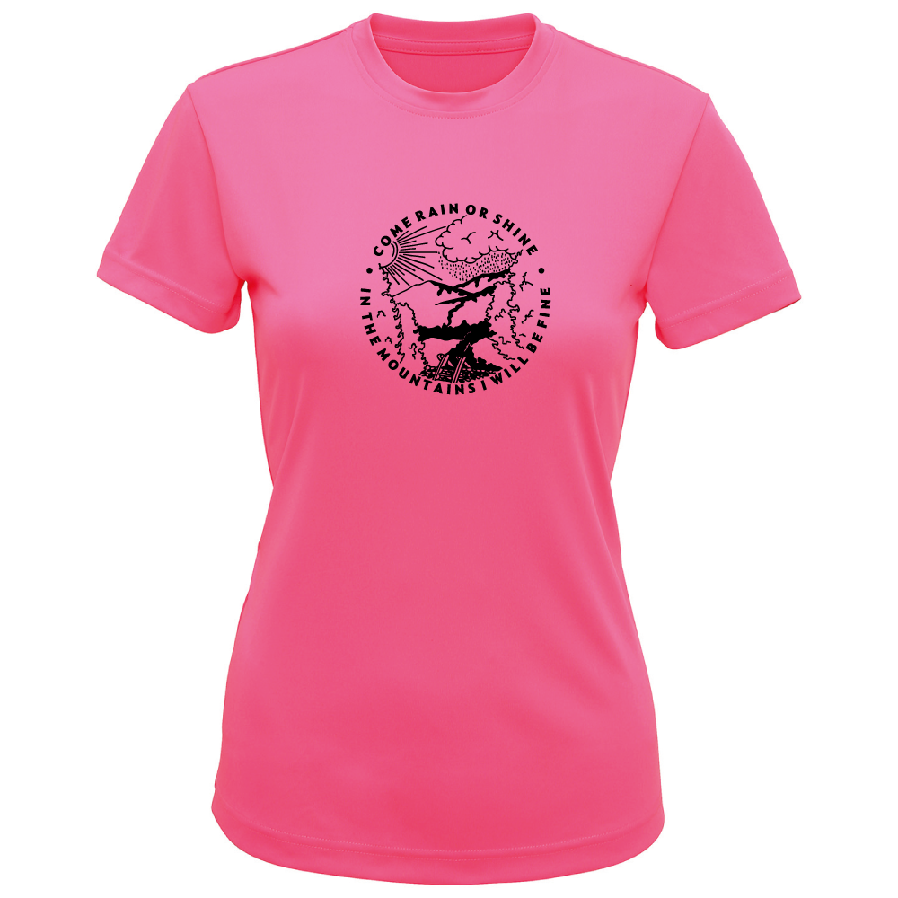 Come Rain or Shine Adventure Hiking Ladies T-Shirt