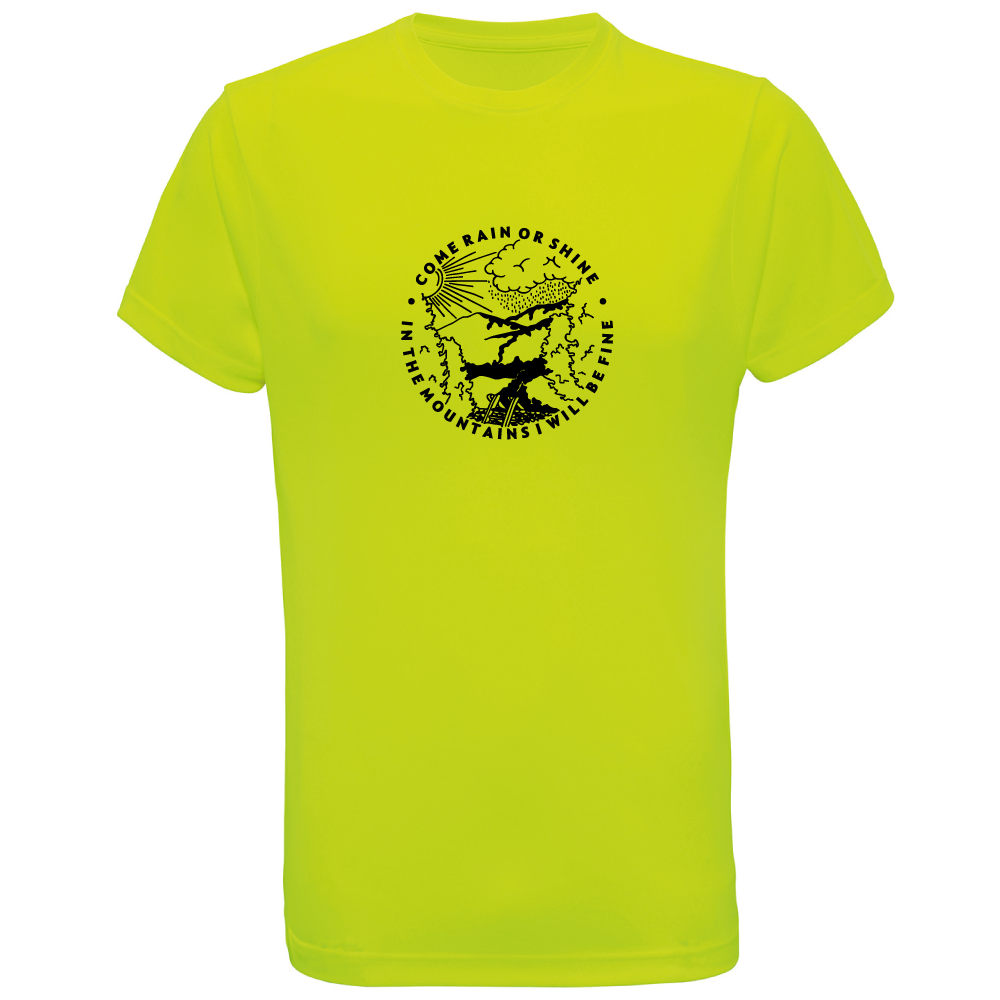Come Rain or Shine Adventure Hiking Unisex T-Shirt