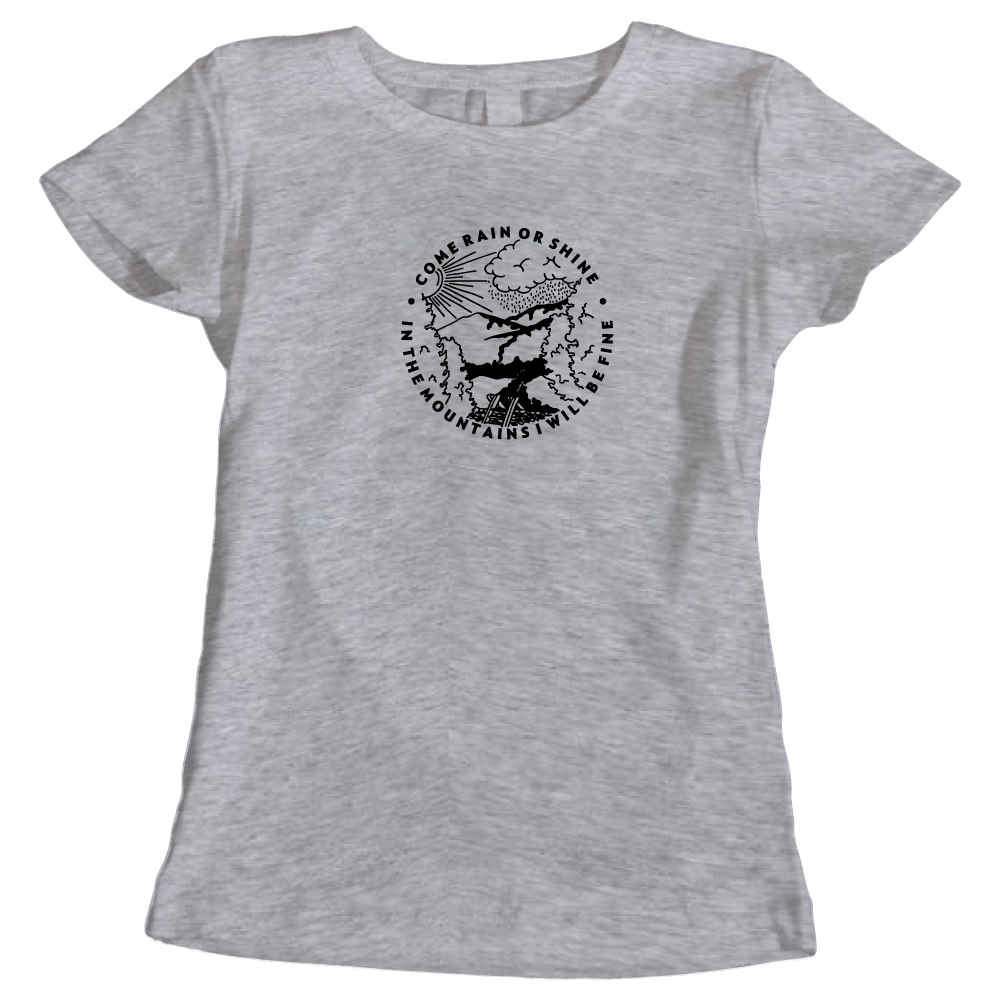 Come Rain or Shine Adventure Hiking Ladies T-Shirt