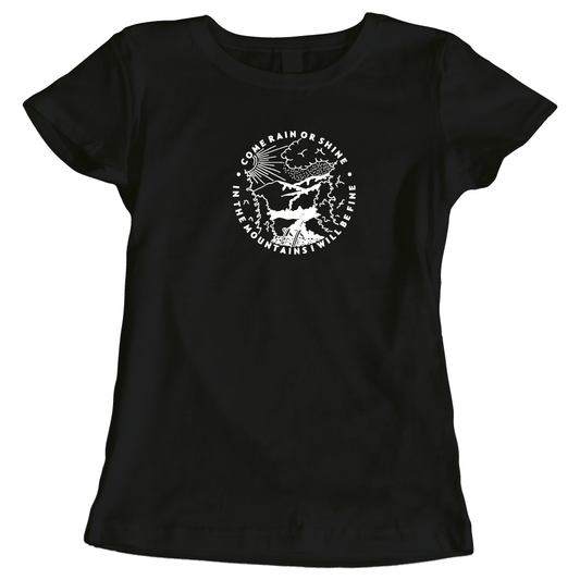 Come Rain or Shine Adventure Hiking Ladies T-Shirt