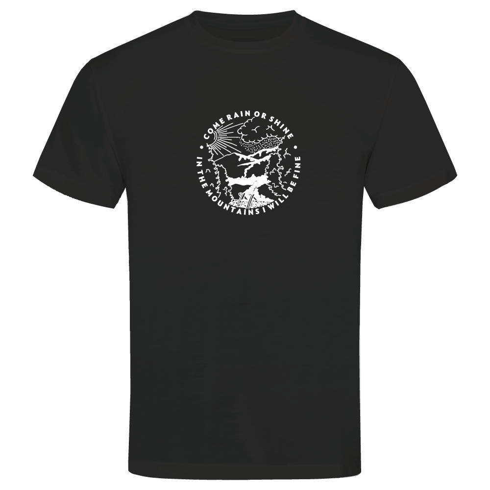 Come Rain or Shine Adventure Hiking Unisex T-Shirt