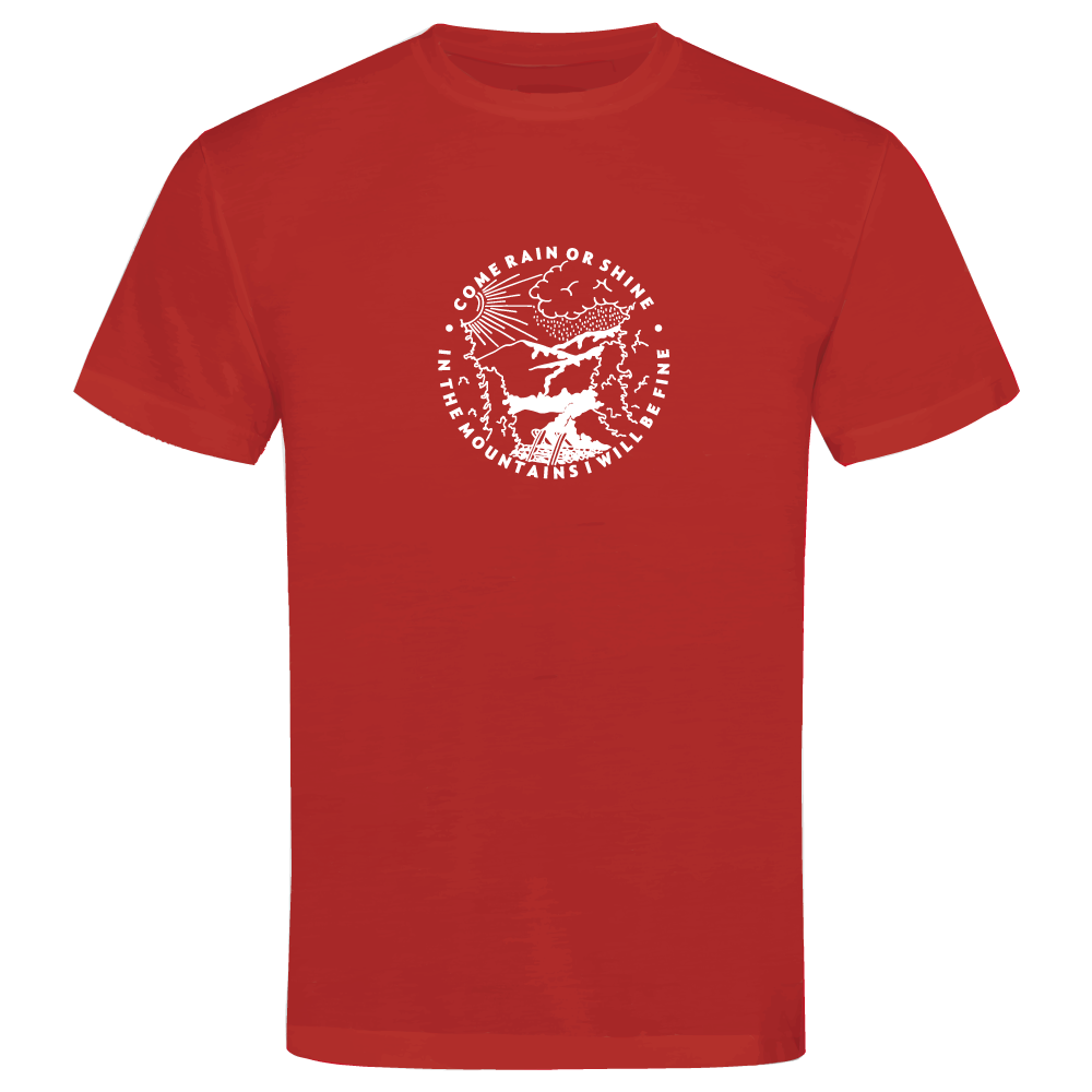 Come Rain or Shine Adventure Hiking Unisex T-Shirt