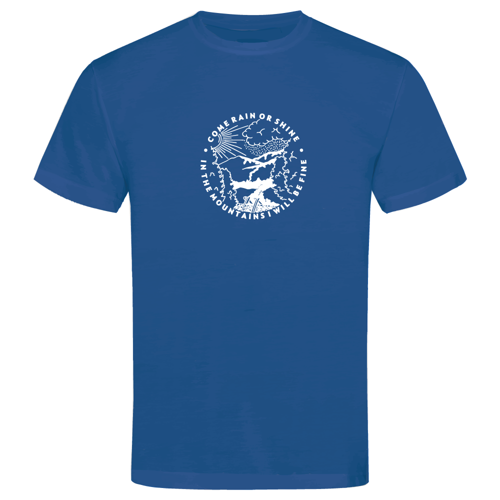 Come Rain or Shine Adventure Hiking Unisex T-Shirt