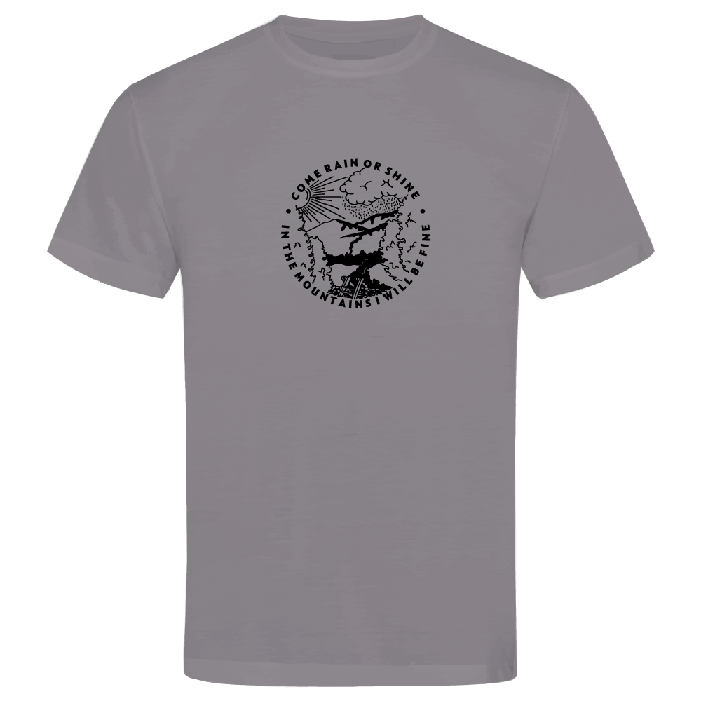 Come Rain or Shine Adventure Hiking Unisex T-Shirt