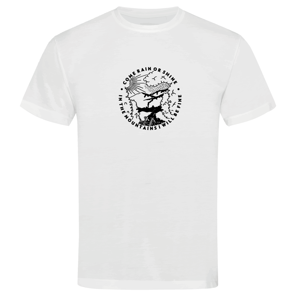 Come Rain or Shine Adventure Hiking Unisex T-Shirt