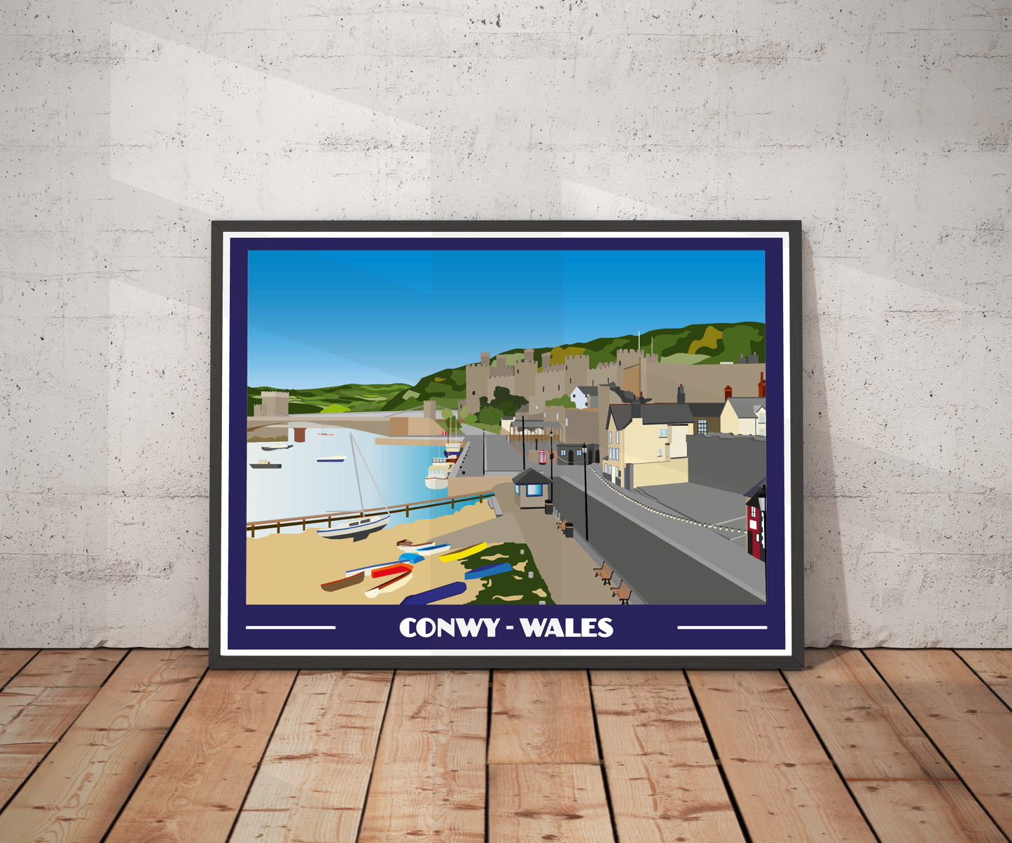 Conwy Landscape Print – North Wales (Lustre Art Print)