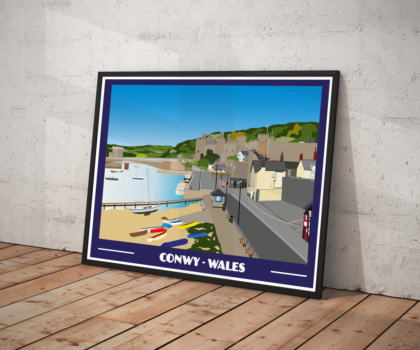 Conwy Landscape Print – North Wales (Lustre Art Print)