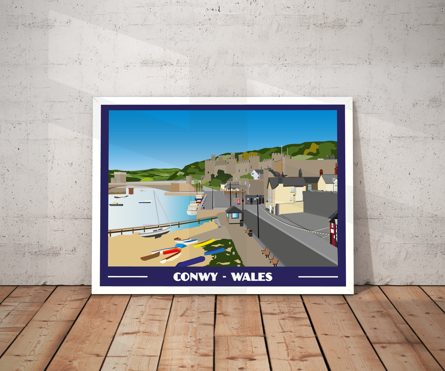 Conwy Landscape Print – North Wales (Lustre Art Print)