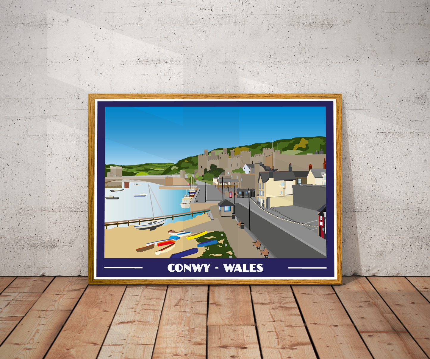 Conwy Landscape Print – North Wales (Lustre Art Print)