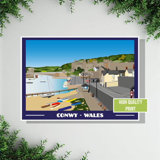 Conwy Landscape Print – North Wales (Lustre Art Print)