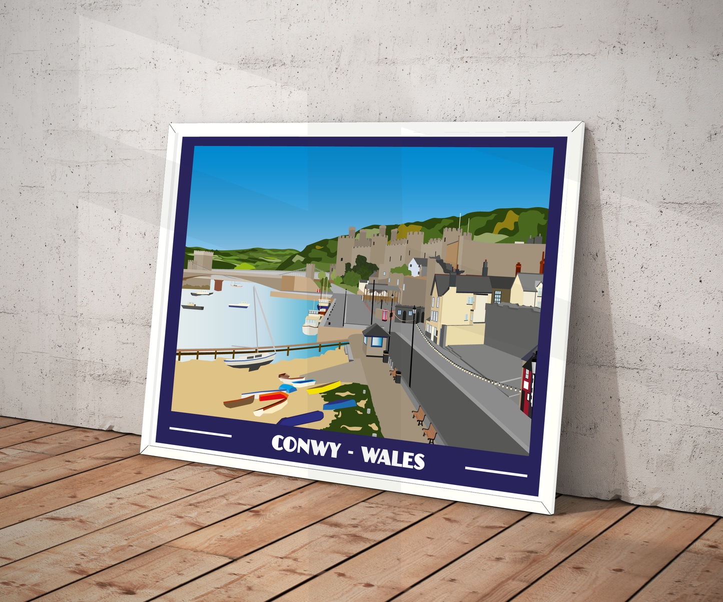 Conwy Landscape Print – North Wales (Lustre Art Print)