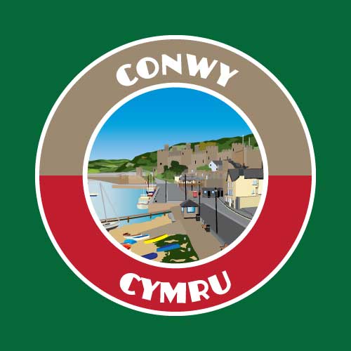 Conwy Cymru Sticker | Holiday Visitor Themed Sticker