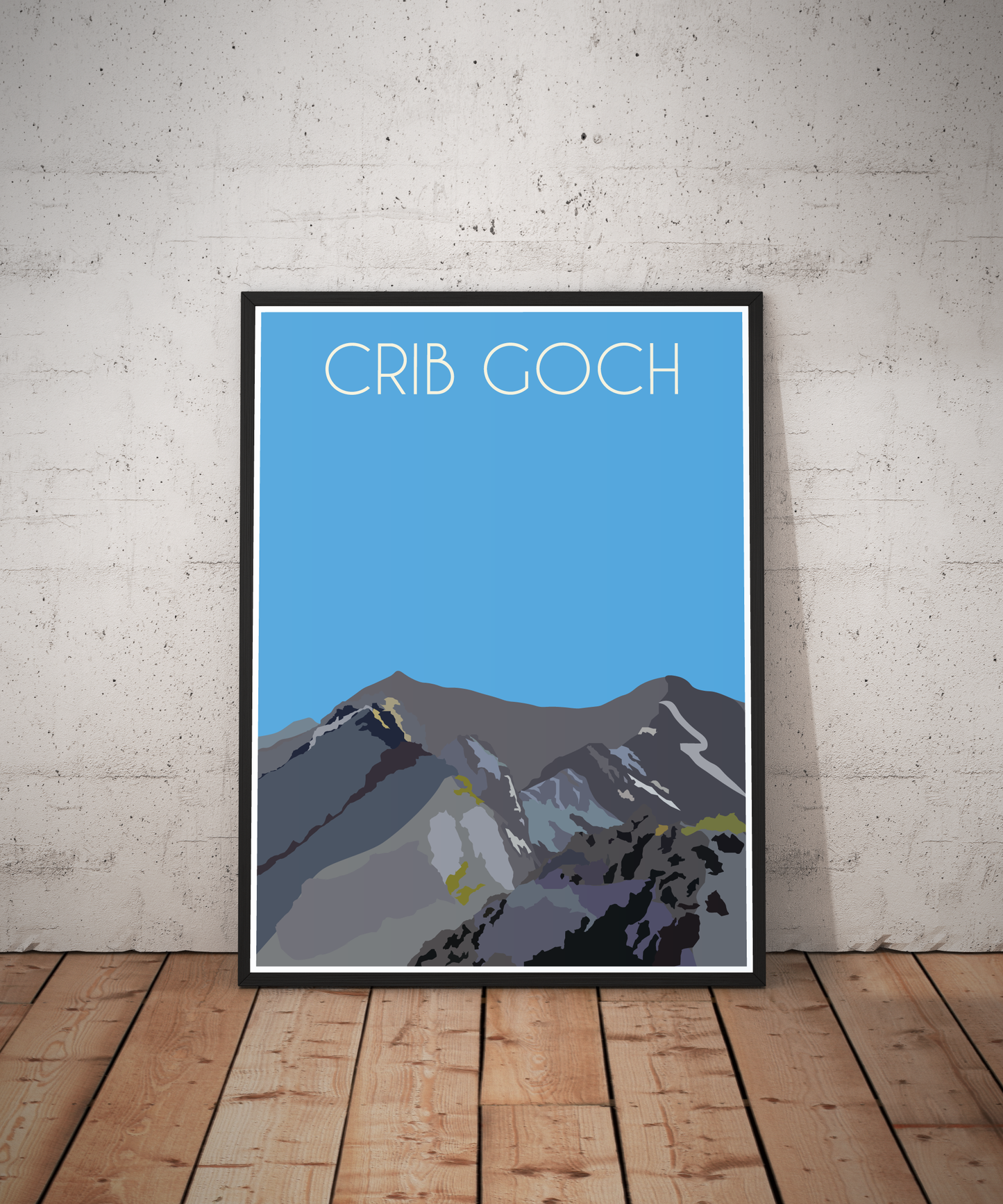 Crib Goch Eryri National Park (Snowdonia) Welsh 3000's poster print