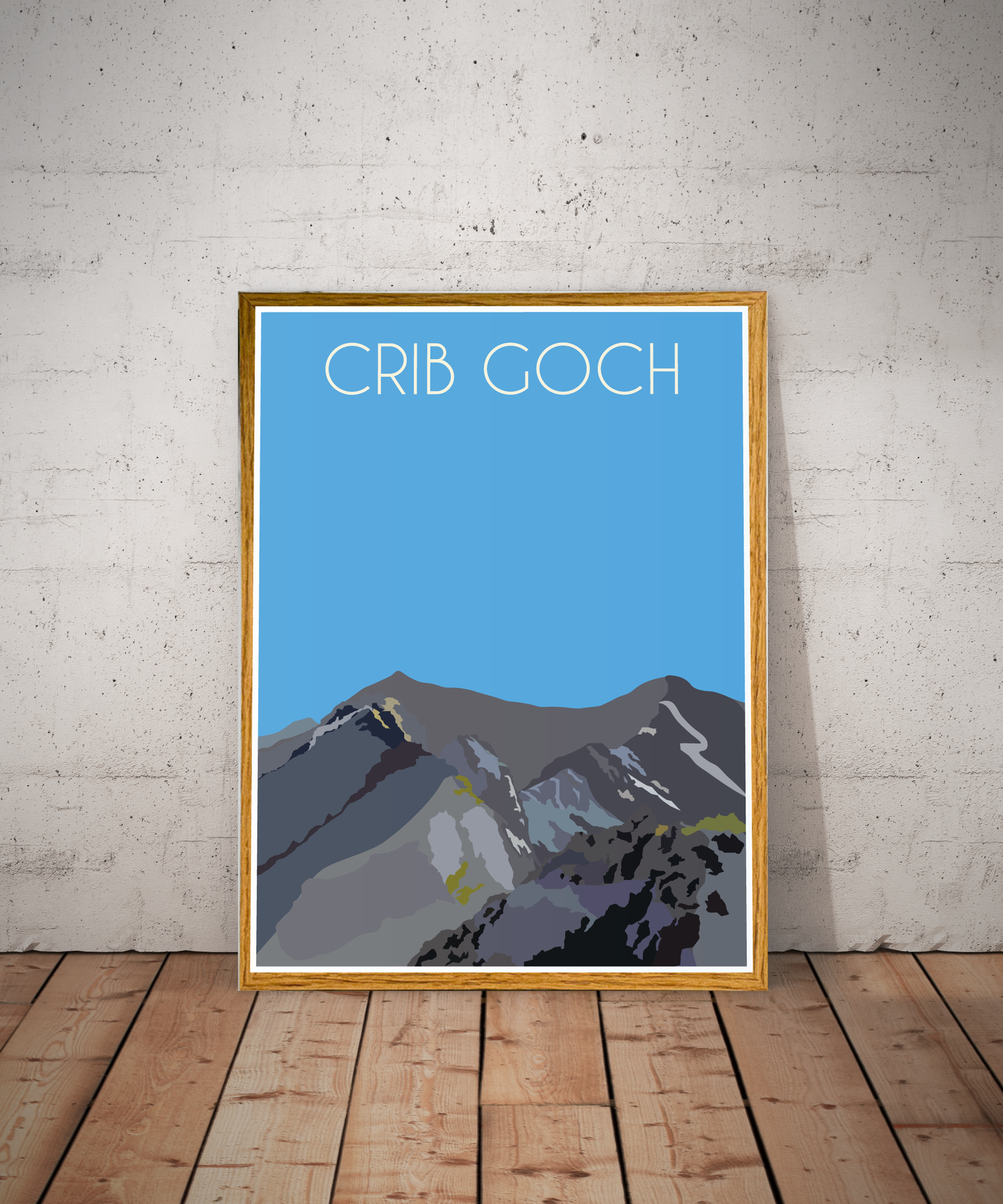 Crib Goch Eryri National Park (Snowdonia) Welsh 3000's poster print