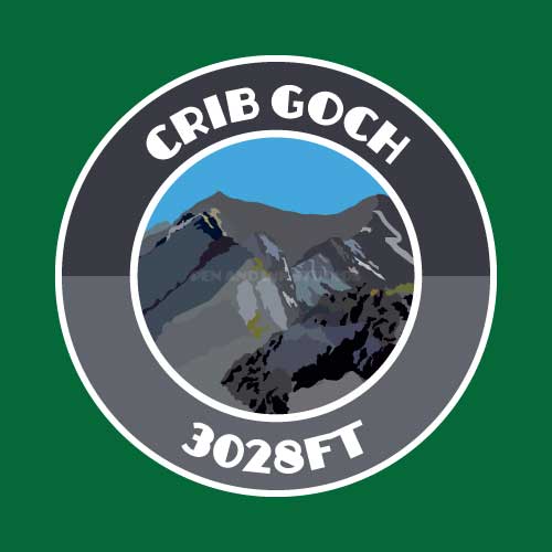 Crib Goch Sticker | Welsh 3000's Visitor Themed Sticker