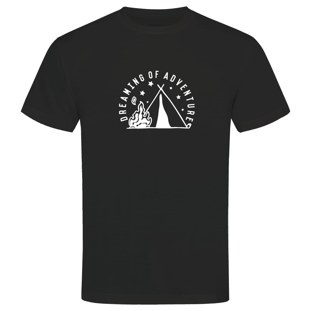 Dreaming of Adventure Camping Themed Unisex T-Shirt