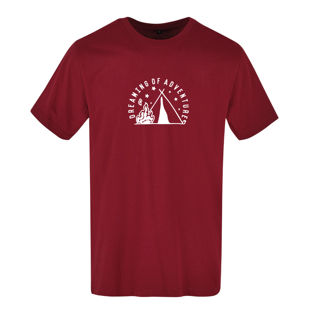 Dreaming of Adventure Camping Tent Themed Unisex T-Shirt