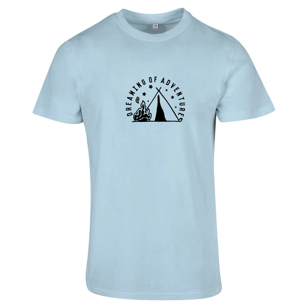 Dreaming of Adventure Camping Tent Themed Unisex T-Shirt