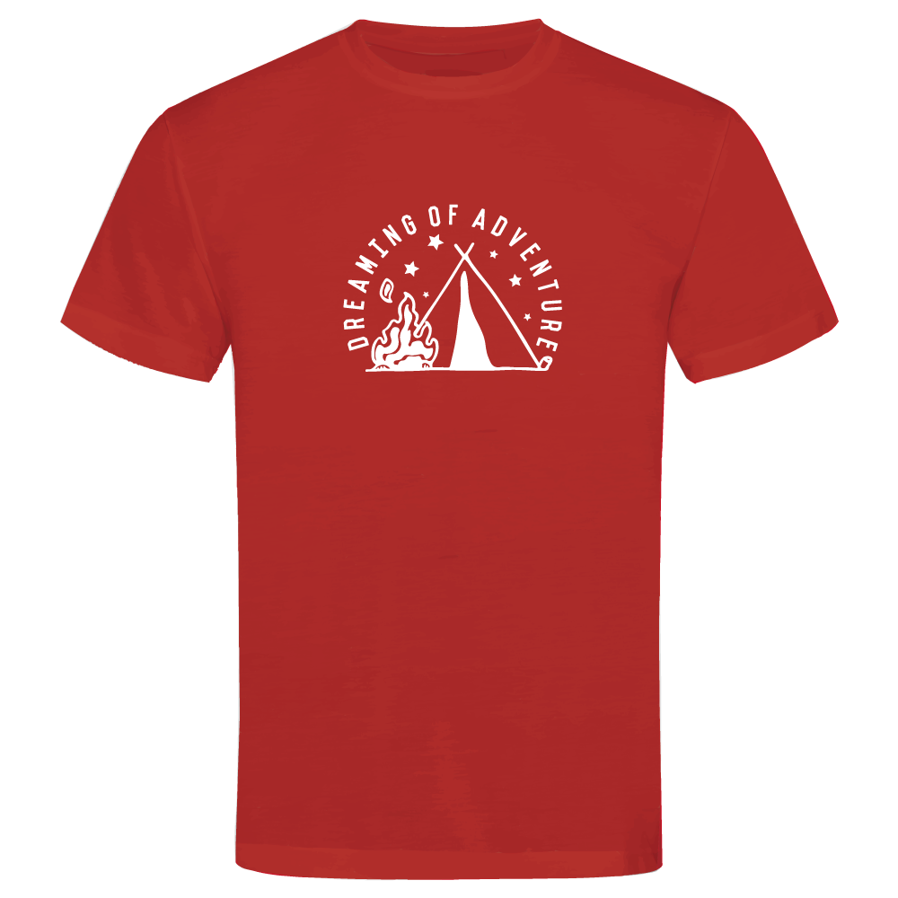 Dreaming of Adventure Camping Themed Unisex T-Shirt