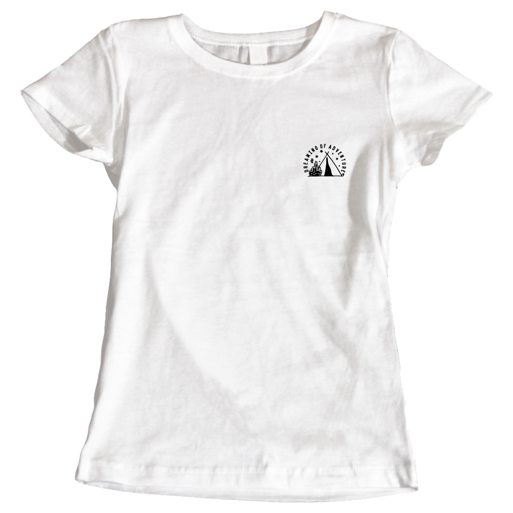 Dreaming of Adventure Camping Themed Ladies T-Shirt