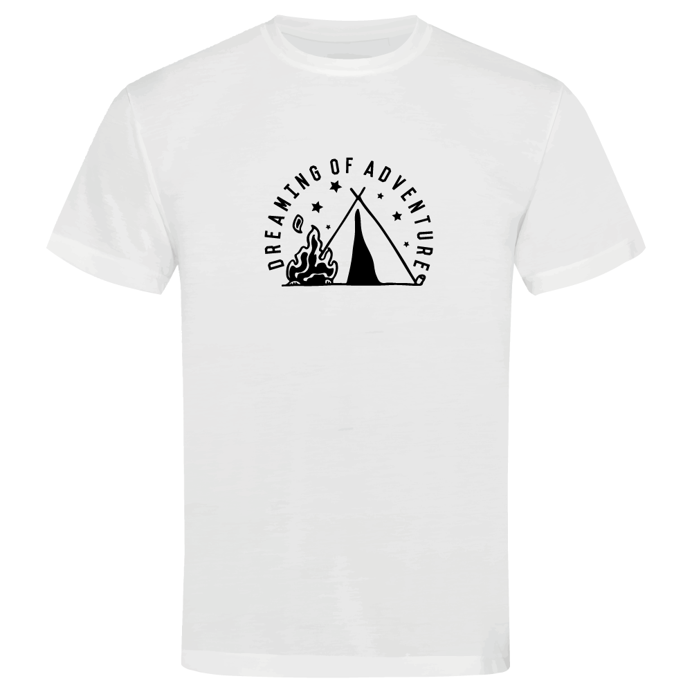 Dreaming of Adventure Camping Themed Unisex T-Shirt