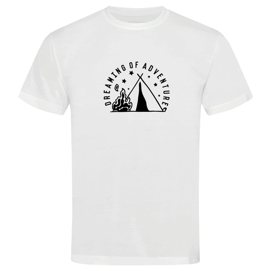 Dreaming of Adventure Camping Themed Unisex T-Shirt