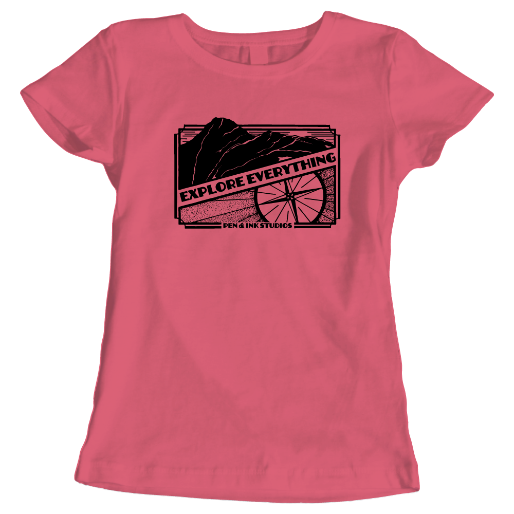 Explore Everything Adventure Themed Ladies T-Shirt