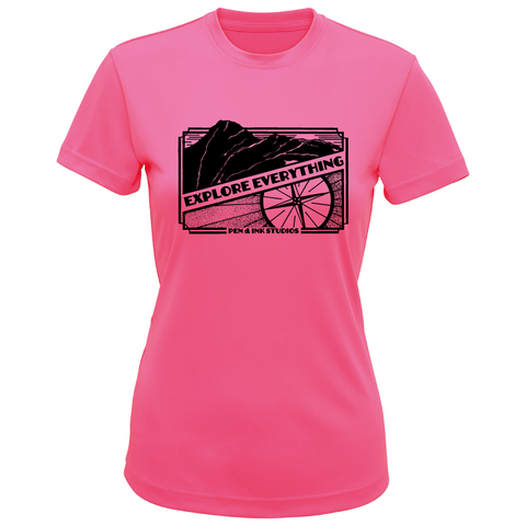 Explore Everything Adventure Themed Ladies T-Shirt