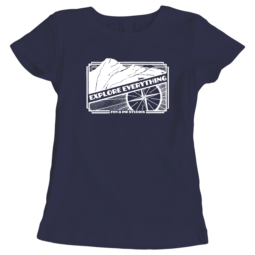 Explore Everything Adventure Themed Ladies T-Shirt