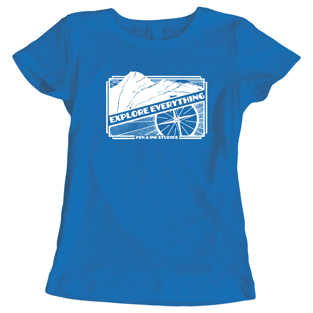 Explore Everything Adventure Themed Ladies T-Shirt