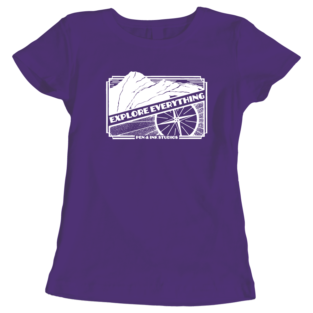 Explore Everything Adventure Themed Ladies T-Shirt