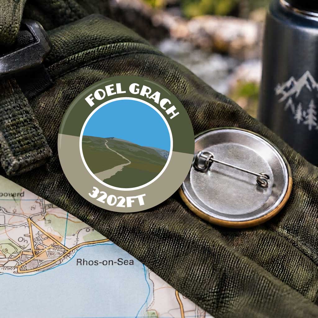 Foel Grach 25mm Pin Badge | Travel Memories Pin Badge