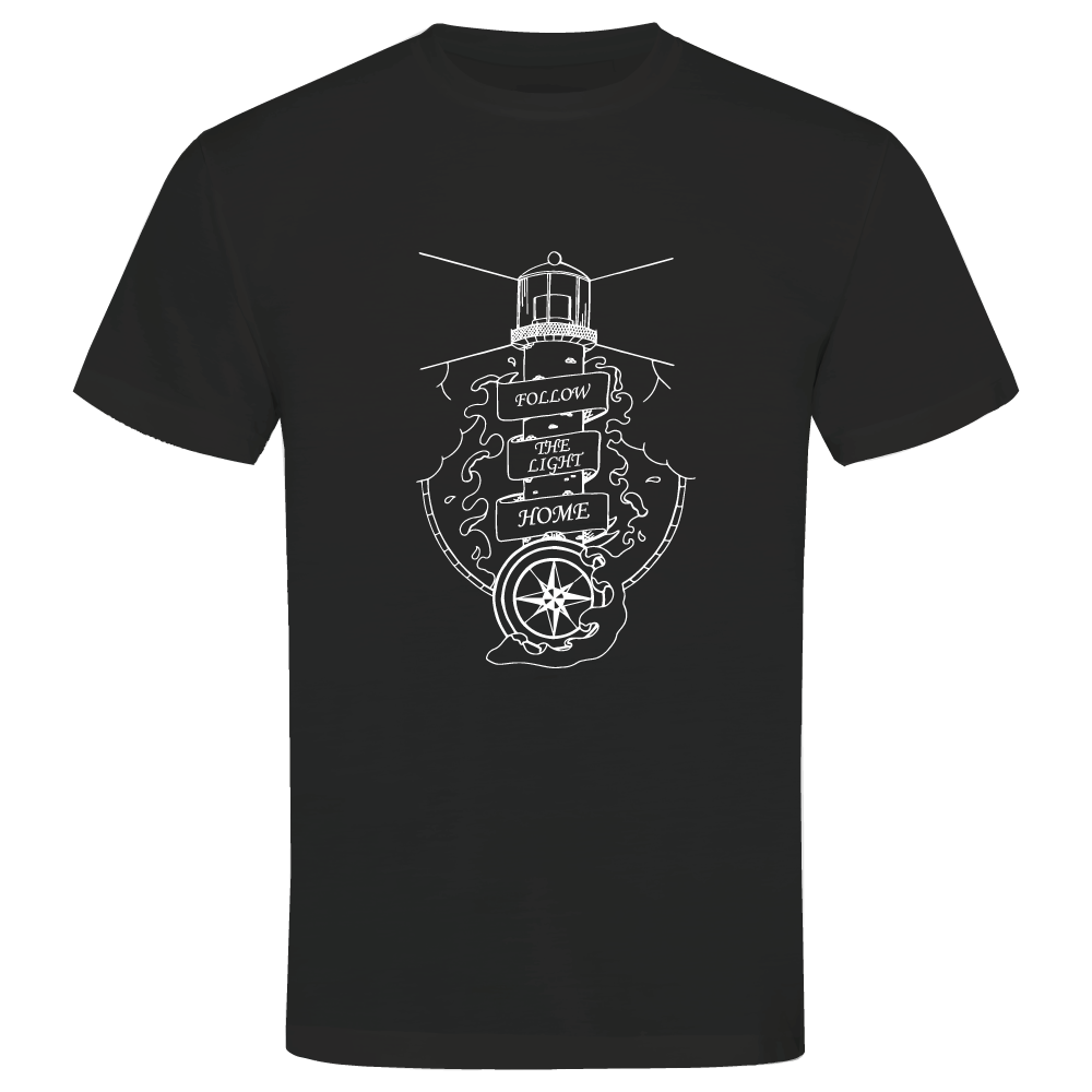 Follow the Light Home Sea-Themed T-Shirt