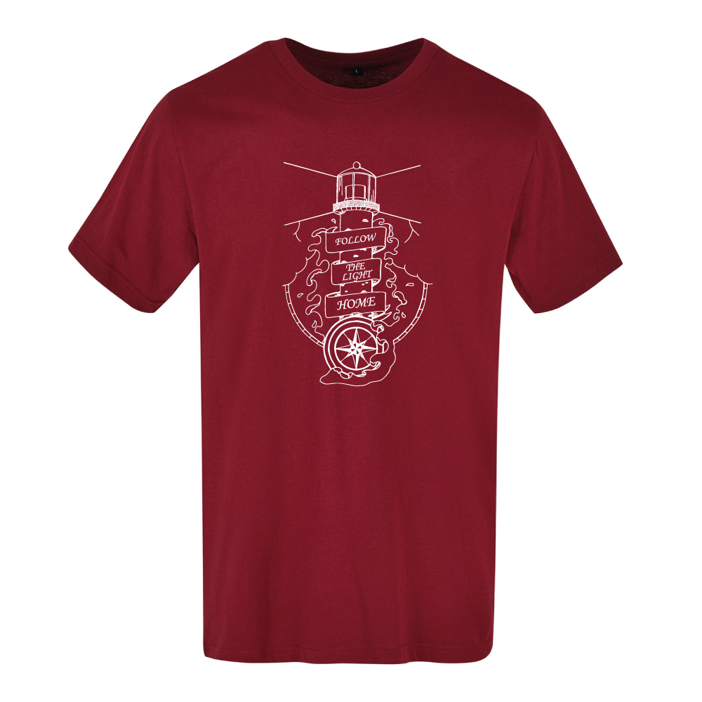 Follow the Light Home Sea-Themed Unisex T-Shirt