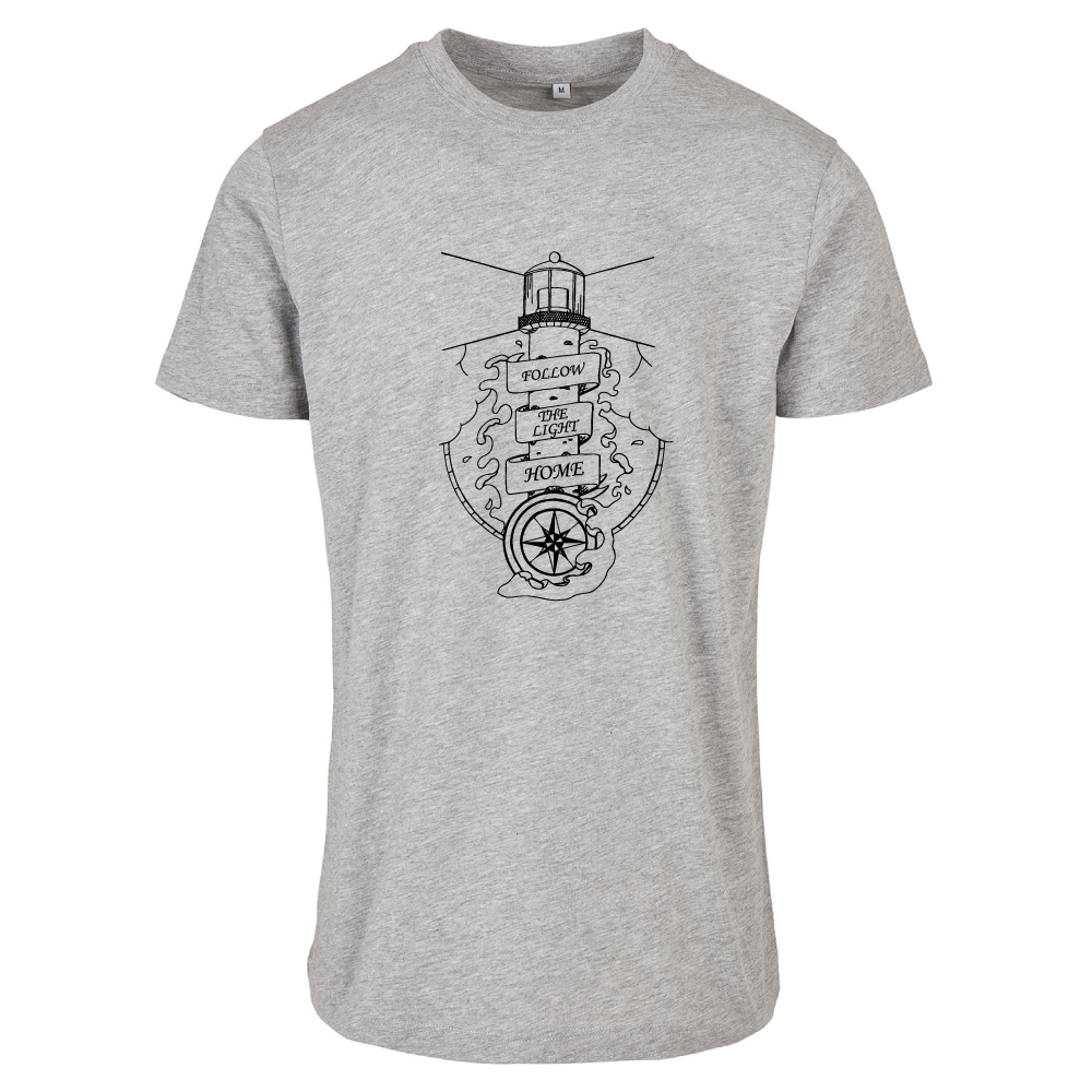 Follow the Light Home Sea-Themed Unisex T-Shirt