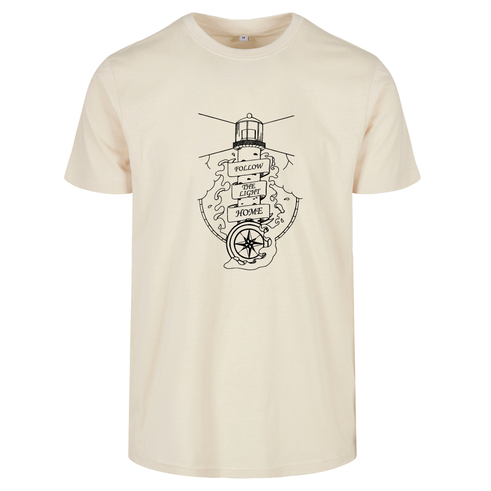 Follow the Light Home Sea-Themed Unisex T-Shirt