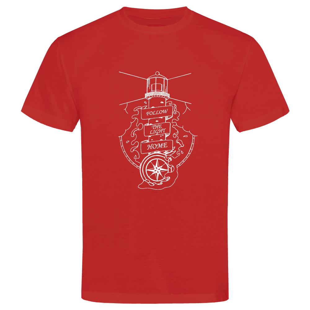 Follow the Light Home Sea-Themed T-Shirt