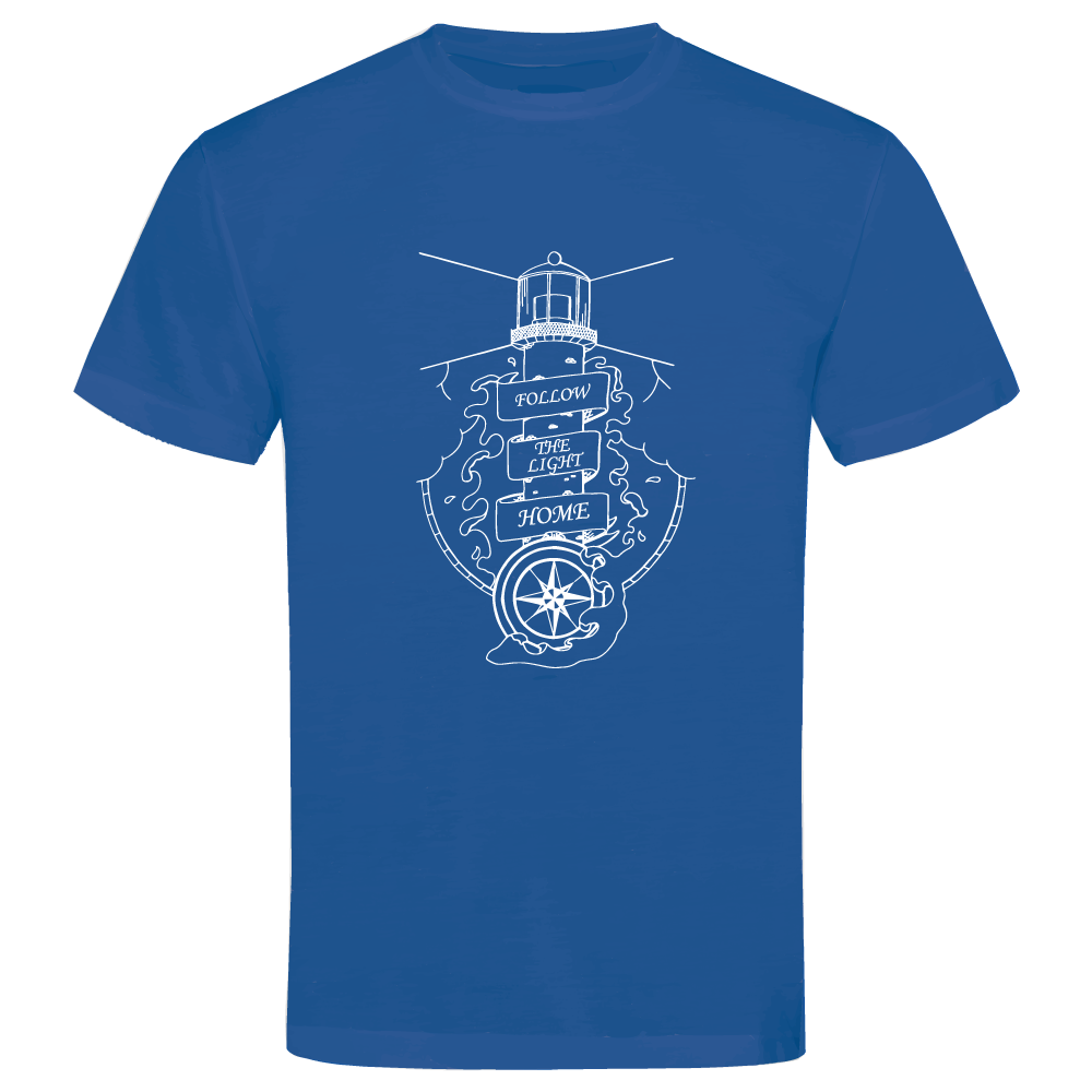 Follow the Light Home Sea-Themed T-Shirt