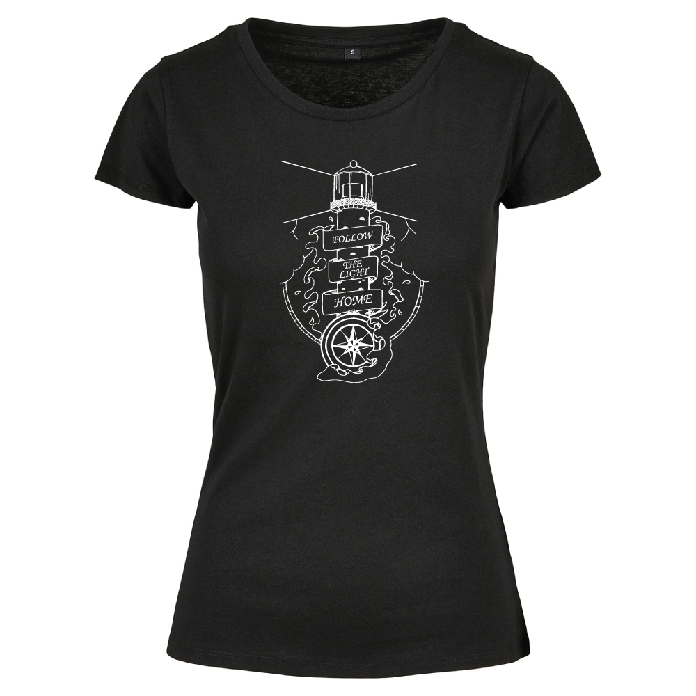 Follow the Light Home Sea-Themed Ladies T-Shirt