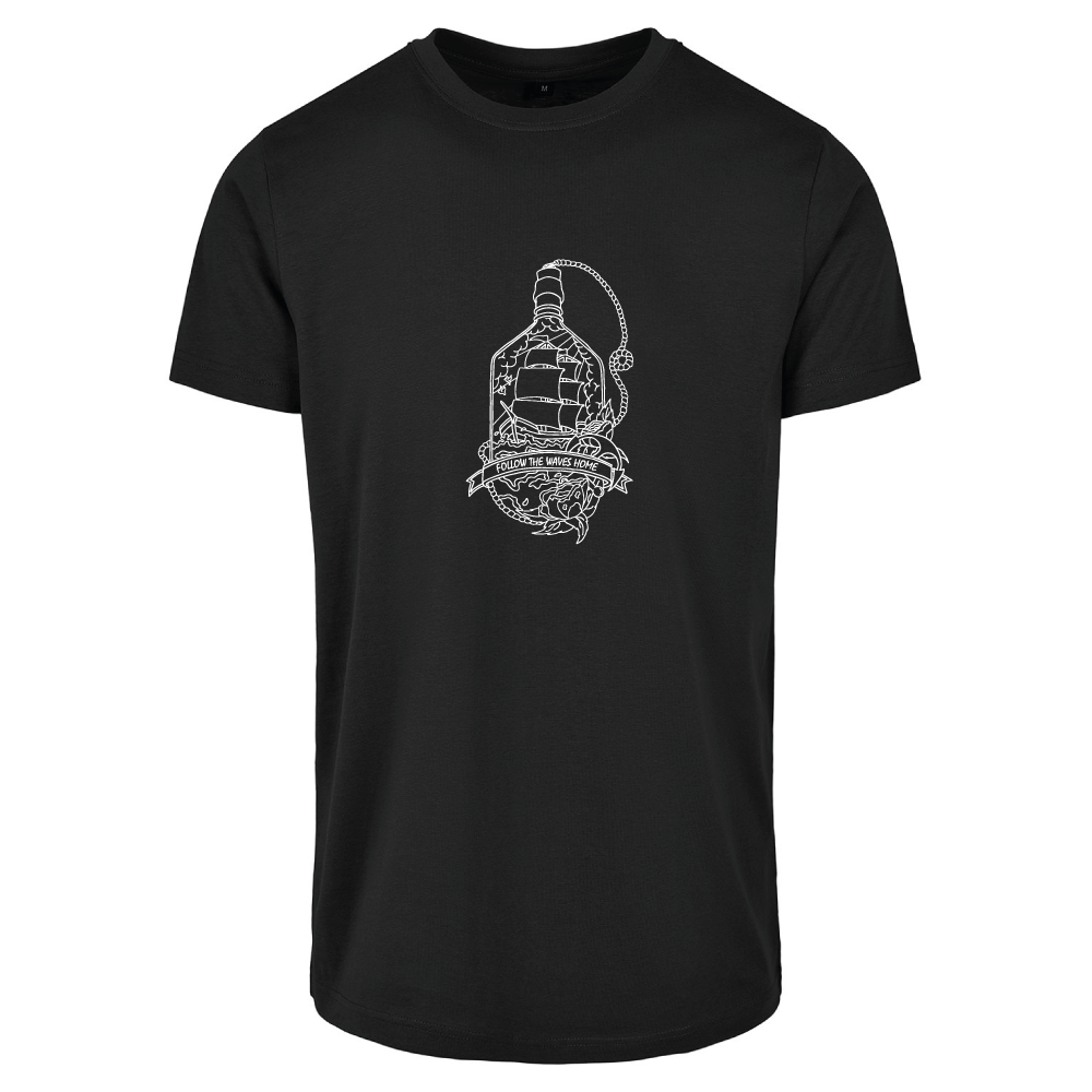 Follow the waves home surf themed unisex t-shirt