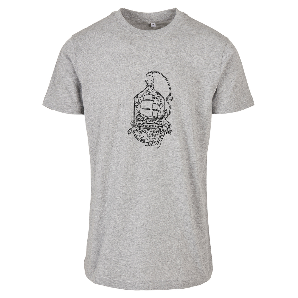 Follow the waves home surf themed unisex t-shirt