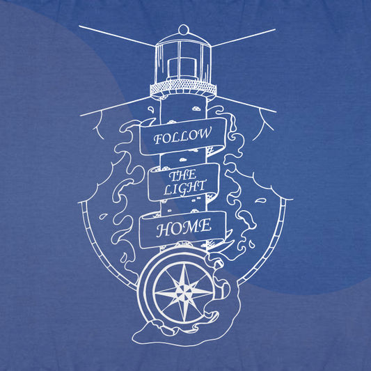 Follow the Light Home Sea-Themed Hoody – Unisex Nautical Hoodie