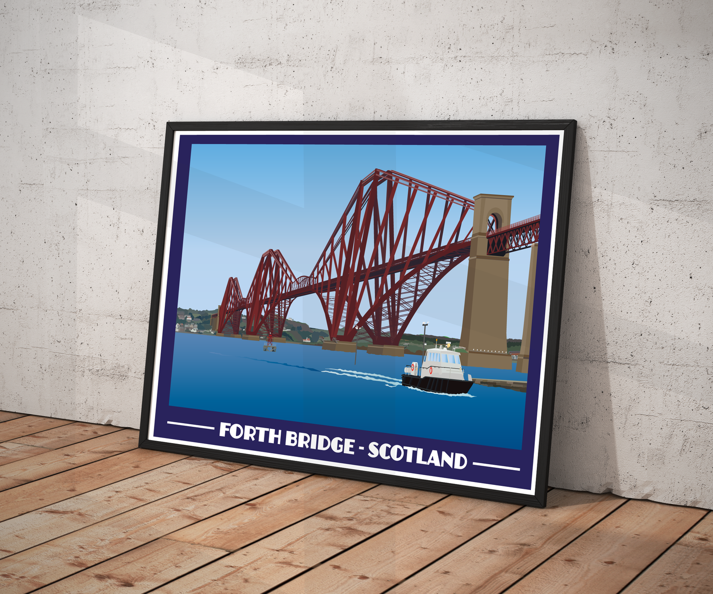 Forth Bridge Landscape Print – Scotland (Lustre Art Print)