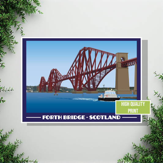 Forth Bridge Landscape Print – Scotland (Lustre Art Print)