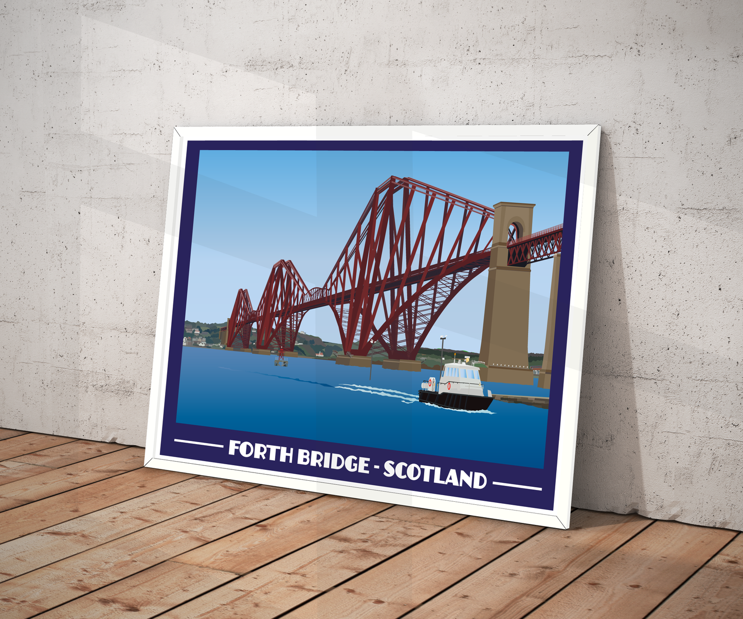 Forth Bridge Landscape Print – Scotland (Lustre Art Print)