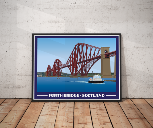 Forth Bridge Landscape Print – Scotland (Lustre Art Print)
